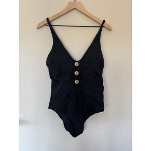 Everyday Sunday Black 1 Peice Bathing Suit